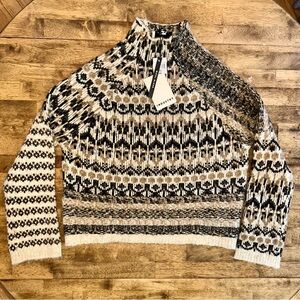 Boho Funnel Sweater